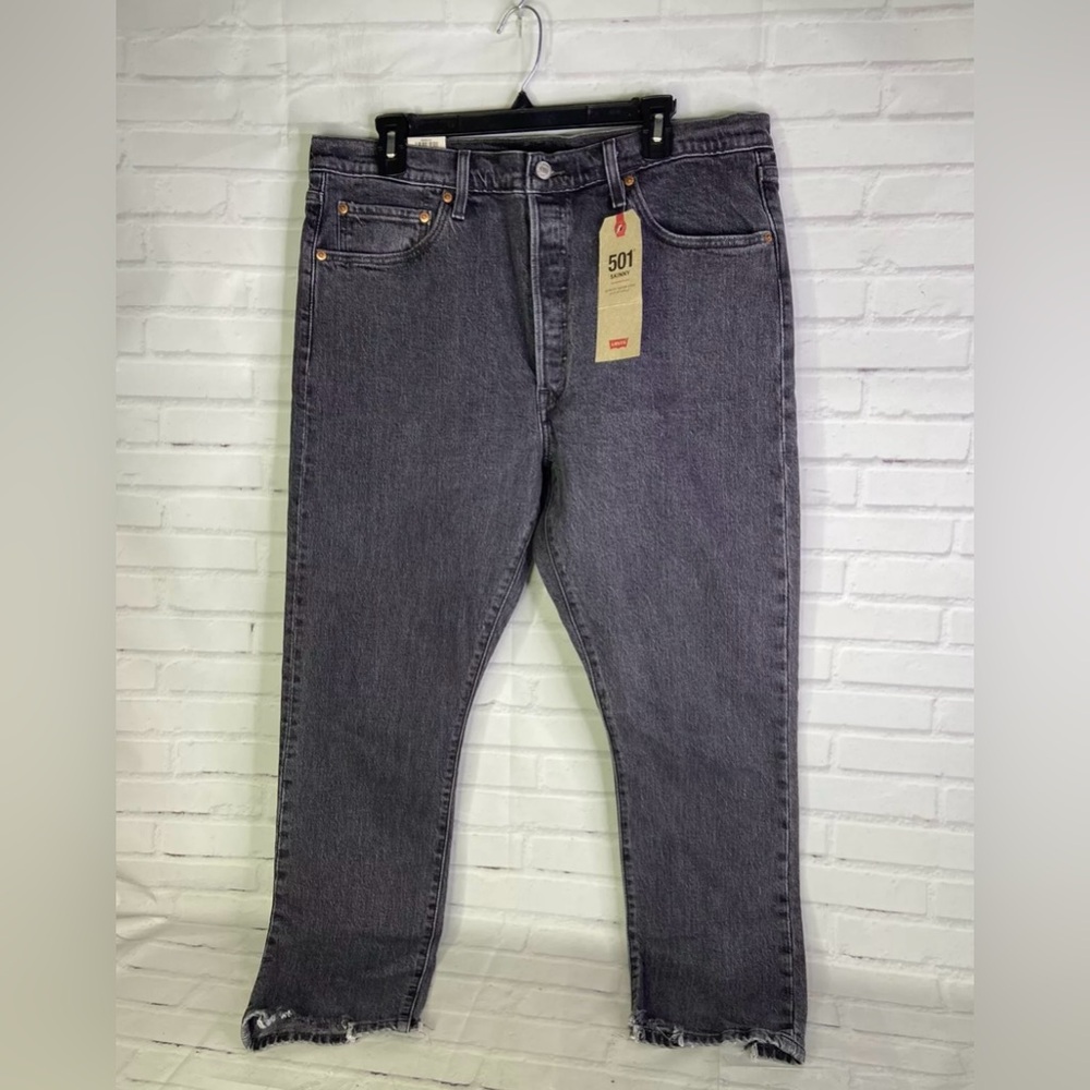 Levi’s 501 Skinny Dark Gray Jeans - Size 34 x 28 - NWT